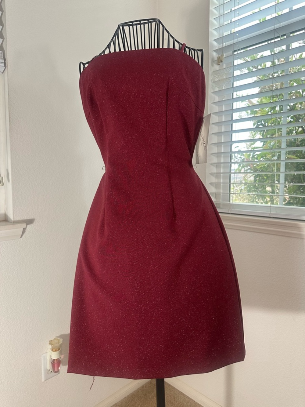 Vintage NWT Alyn Paige Wine Sheath Dress